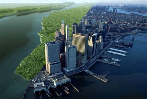 manhattan island before development.